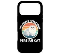 Carcasa para iPhone 17 Pro MAX Vintage The World Needs More Persa Cat Retro Cats Lover