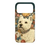 Carcasa para iPhone 17 Pro MAX Vintage Westie Dog Morris Style Botanicall