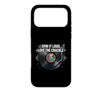 Carcasa para iPhone 17 Pro MAX Vinyl Record Collector Spin It Loud Love The Crackle