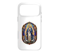 Carcasa para iPhone 17 Pro MAX Virgen María Reina con Ángeles Catedral Sagrada Mosaico Icono