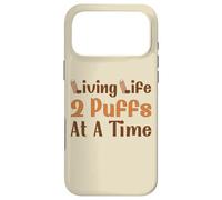 Carcasa para iPhone 17 Pro MAX Viviendo la Vida 2 Puffs a la Vez Lindo inhalador