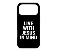 Carcasa para iPhone 17 Pro MAX Vivir con Jesús en Mente creyentes Cristianos