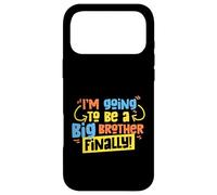 Carcasa para iPhone 17 Pro MAX Voy a ser un Hermano Mayor por Fin para niños e Hijo