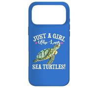 Carcasa para iPhone 17 Pro MAX Watercolor Womens Just A Girl Who Loves Sea Turtles Lover