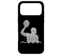 Carcasa para iPhone 17 Pro MAX Waterpolo Player Word Cloud Water Polo Jugadores Entrenador
