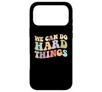Carcasa para iPhone 17 Pro MAX We Can Do Hard Things Diseño Motivacional de inspiración Retro