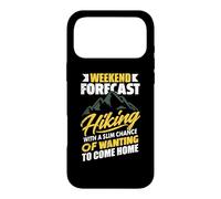 Carcasa para iPhone 17 Pro MAX Weekend Forecast Hiking Adventure Nature Lover Hiker Outdoor