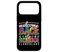 Carcasa para iPhone 17 Pro MAX Welcome Back To School Lunch Lady 1st Day of School Leopard