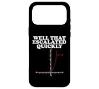 Carcasa para iPhone 17 Pro MAX Well That Escalated Quickly Math Pun