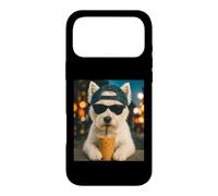 Carcasa para iPhone 17 Pro MAX West Highland White Terrier Bebiendo café Helado Perro Divertido