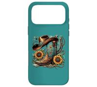 Carcasa para iPhone 17 Pro MAX Western Cowboy Boot Herradura Girasol Cuerda Cowgirl Boot
