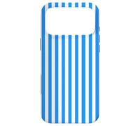 Carcasa para iPhone 17 Pro MAX White and Blue Vertical Lines Cool Stripes Design