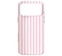 Carcasa para iPhone 17 Pro MAX White and Pink Stripes Geometric Vertical Lines Pattern