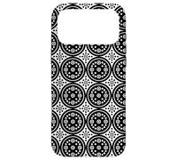 Carcasa para iPhone 17 Pro MAX White Black Circle Dot Ring Monochrome Moroccan Pattern