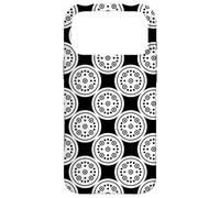 Carcasa para iPhone 17 Pro MAX White Black Circles Dots Optical Contrast Bauhaus Pattern