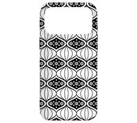 Carcasa para iPhone 17 Pro MAX White Black Oval Onion-Like Geometric Organic Op Art Pattern