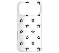 Carcasa para iPhone 17 Pro MAX White Black Stars Night Constellations Sky Pattern