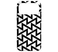 Carcasa para iPhone 17 Pro MAX White Black Zigzag Triangle Abstract Geometric Pattern