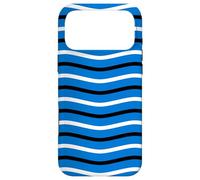 Carcasa para iPhone 17 Pro MAX White Blue Black Estonia Tricolor Waves Estonian Fan Pattern
