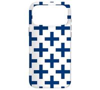 Carcasa para iPhone 17 Pro MAX White Blue Finland Cross Finnish Plus Language Pattern