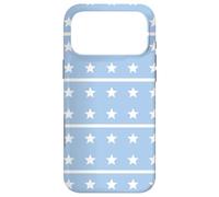 Carcasa para iPhone 17 Pro MAX White Blue Horizontal Star Somalia Somali Pattern