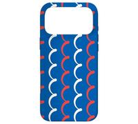 Carcasa para iPhone 17 Pro MAX White Blue Red France Tricolor Wave French Language Pattern