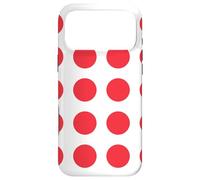 Carcasa para iPhone 17 Pro MAX White Red Ring Circle Round Japan Color Zen Dot Pattern