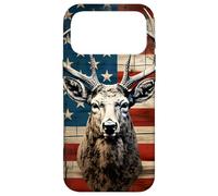 Carcasa para iPhone 17 Pro MAX Whitetail Deer Buck Hunting Vintage Hunter American USA