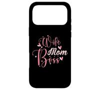 Carcasa para iPhone 17 Pro MAX Wife Mom Boss - Lindo Regalo del día de la Madre - Moms The Boss