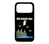 Carcasa para iPhone 17 Pro MAX Wild Atlantic Way Puffin Colony Irlanda Mapa Viajes Souvenir