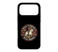 Carcasa para iPhone 17 Pro MAX Wild Horses Wildflowers Cowgirl Country Western Rodeos