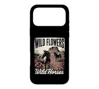 Carcasa para iPhone 17 Pro MAX Wild Horses Wildflowers Cowgirl Country Western Rodeos