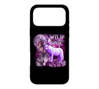 Carcasa para iPhone 17 Pro MAX Wild Side Wolf On Moon Galaxy Funny Three Wolves Lover