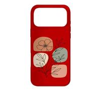 Carcasa para iPhone 17 Pro MAX Wildflower Line Art Abstract Botanical Mid Century
