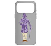 Carcasa para iPhone 17 Pro MAX Willy Wonka and The Chocolate Factory Text Silhouette