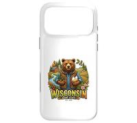 Carcasa para iPhone 17 Pro MAX Wisconsin Granja Oso Campo Naturaleza Cosecha