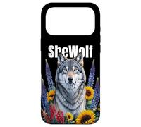 Carcasa para iPhone 17 Pro MAX Wolf Mom SheWolf Chica Que ama a los Lobos Hija Feminista