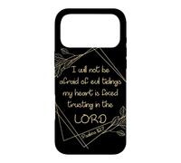 Carcasa para iPhone 17 Pro MAX Women’s Christian Bible Verse: I Will Not Be Afraid of Evil