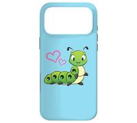 Carcasa para iPhone 17 Pro MAX Womens Girls Kids Cute Cartoon Hearts Caterpillar Lover
