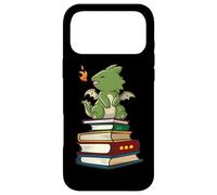 Carcasa para iPhone 17 Pro MAX Womens Girls Kids Funny Book Stack Cute Kawaii Dragon Lover