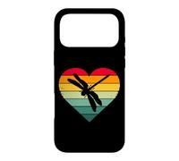 Carcasa para iPhone 17 Pro MAX Womens Girls Kids Retro Vintage Heart Dragonfly Lover
