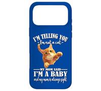 Carcasa para iPhone 17 Pro MAX Womens Girls Mom Says I'm A Baby Orange Tabby Cat Lover