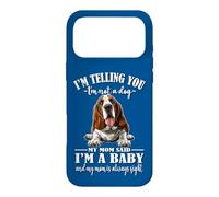 Carcasa para iPhone 17 Pro MAX Womens Girls Not A Dog I'm A Baby Mom Basset Hound Lover