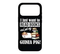 Carcasa para iPhone 17 Pro MAX Womens I Just Want To Read Books & Pet My Guinea Pig Lover