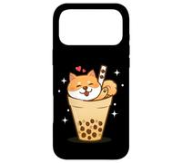 Carcasa para iPhone 17 Pro MAX Womens Japanese Bubble Boba Tea Kawaii Kids Shiba Inu Dog