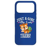 Carcasa para iPhone 17 Pro MAX Womens Kawaii Cartoon Just A Girl Who Loves Tigers