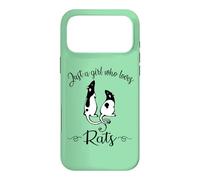 Carcasa para iPhone 17 Pro MAX Womens Kids Cute Funny Girl Who Loves Pet Rats Lover