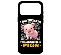 Carcasa para iPhone 17 Pro MAX Womens Kids I Did The Math Answer Is Pigs Lover