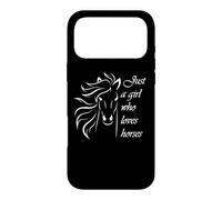 Carcasa para iPhone 17 Pro MAX Womens Kids Just A Girl Who Loves Horses