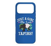 Carcasa para iPhone 17 Pro MAX Womens Kids Just A Girl Who Loves Tapirs Lover